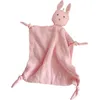 Mjuk organisk bomull Muslin Bunny Rabbit Animal Newborn Pacify handdukar Bibbs Soothers Handduk Robes4781112