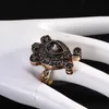 Fashionable Turkish Style Ethnic Jewelry Set Vintage Fancy Flower Jewelry Set Earring Necklace Ring Bracelet Crown Bijoux Gift H1022