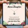 Pendant Necklaces Bonus Daughter Necklace For Women Fashion Mother Femal Heart Jewelry Christmas Birthday Gifts