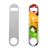 Sublimation Beer Openers Blank Stainless Steel Bottle Opener Heat Transfer Printing Corkscrew DIY Craft Gifts