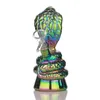 New Arrival 6.5'' Glass Water Bong mini glass bong three different colors snake shapes fast shipping