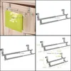 Supports matériel de salle de bain bain maison jardin cuisine sur armoire support à double barre, porte-serviettes extensible pour ajustement à l'intérieur ou à l'extérieur du Dr