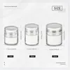 Acrylic Airless Jar Vakuumkrämflaska 15g 30g 50 g Avfyllningsburkar Pumpflaskor Provförpackningsbehållare RRB13745
