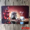 new Metal Tin Sign Iron Painting Drink Coffee Painting Vintage Craft Home Restaurant Decoration Pub Signs Wall Art Sticker Sea Shipping DHS61