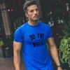 Muscle guys fitness heren t-shirts gym kleding bodybuilding kleding mannen katoenen mode sport t-shirt mannen plus size 210324