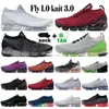 Fly 1.0 Knit 3.0 Cushion Loopschoenen voor heren Pure Platinum Oreo Triple Black Throwback Future Electric South Beach Dames Vapores Trainers Sport Designer Maxes Sneakers