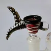 Auf Lager Räucherschalen 14 mm Außengelenk Heady Glasschale Höhe 70 mm Tabakwerkzeuge Mithelfer für Öl-Dab-Rigs Rauchzubehör XL-SA12