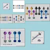 Labret Jewelrytapered /Ball Spike Stainless Steel Tragus Ear Lip Labret Rings Helix Earring Body Piercing Jewelry Drop Delivery 2021 Xc35G