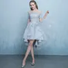 イブニングドレスLamya Alta Baixa Niewe Vestidos de FestaエレガンテマンガCurta Renda Vestido de Baile Barato Vintage Plusサイズ