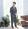Pijama Setleri Erkekler Ipek Saten Pijamas Çizgili Pijama Ev Takım Elbise Pijama Lover Adam Kadın Sevgili Giysileri Uyku Tops 211019