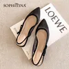 Sophitina Sweet Shoesの女性の水玉模様のパターン裸のヒールバタフライ結節シューズ浅い口のメッシュ快適な女性のポンプAO576 210513