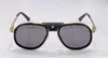 Modedesign-Sonnenbrille 0241S Pilotenfassung mit kleinem Lederknopf, avantgardistischer und beliebter Stil, hochwertige UV400-Brille