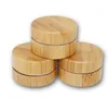 Biodegradable Bamboo Cosmetic Jar Bottles Aluminum Lid,Bamboo Cream Jars,bamboo Aluminium Inner 10g Storage Bottle