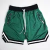 est Sporting Shorts Men 2 in 1 Training Gym Fitness Short Joggers Workout Bodybuilding Respirant 210629