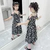 Nastoletnia Girls Beach Dress Floral Party Casual Style Kids Letnie Ubrania Dziewczyna 6 8 10 12 14 210528