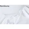 Nomikuma White Black Tee Sleeveless O Neck T Shirts Solid Color Loose Basic Tshirts Women Arrival Fashion Tops 3a151 210514