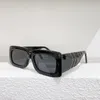 Damskie Okulary przeciwsłoneczne Grube Projektant Okulary Sunglasssess Plac Płyta Owalne Soczewki Świątynie Blackout Okulary 0811 Z Pudełkiem 2021SS