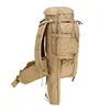 Сумки на открытом воздухе 70L Военный сочетание рюкзак винтовочная сумка, охота на тактическое путешествие Треккинг альпинизм Кемпинг Ruckack Assault Knaxack
