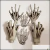 Outros suprimentos festivos Home Garden Skeleton Witch Hand para diminuir o barra de pl￡stico assombrada House Halloween Horror Props Party Decoration DBC