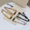 Europe America Fashion Jewelry Sets Men Lady Women Stainless steel Engraved V Initials Enamel Square Pendant Necklace Bracelet 4 Color