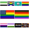 Радужные флаги 90x150см Американский гей и гей гордость полиэстер баннер флаг полиэстер красочный радужный флаг для украшения