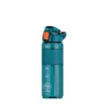Garrafa de água do esporte portátil grande capacidade 750ml plástico tritan à prova de vazamento BPA-free copo com palhas para viajar camping