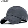 Caps de bola Voron 2021 Warm Winter Baseball Cap Men Brand Snapback Black Solid Bone Mens Hats Flaps1