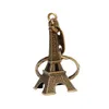 Designer Keychain Vintage Eiffel Tower Keychain Stamped Paris France Tower Pendant Key Ring Gifts Fashion Gold Sliver Bronze6418195