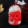 Necklaces & Pendants Jewelry Chicken Blood Jade Pendant Dragon Play Bead Charms Drop Delivery 2021 Wqaor