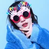 Çok Renkler Mutlu Doğum Günü Gözlük Unisex Glitter Yenilik Cosplay Gözlük Güneş Gözlüğü Fanny Sevimli Parti Tatlı Krem Kek Cam Yenilik Dekorasyon Hediyeler Oyuncak G69CSGL