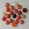 20mm Natural stone Round Cabochon Loose Beads opal Rose Quartz turquoise stones patch face for Reiki Healing Crystal necklace ring earrrings jewelry making