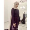 パーティードレスパープルイスラム教徒のフォーマルイブニングドレス