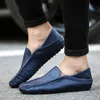 Chaussures de mode en cuir bleu marche normale A04 hommes vente chaude respirant étudiant jeunes baskets décontractées taille 39-44