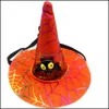 Hundebekleidung Lieferungen Haustier Hausgarten Halloween Hüte mit Kürbiskleer Fledermaus Eul Ornamenten Katzen Hunde Caps Kostüm Party Welpen Kitty Kopfdekoration