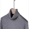 6-Color Turtleneck Sweater Masculino Outono e Inverno Estilo Moda Casual Slim Fit Color Sólido Warmth Pullover Marca 210918