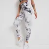 Tie Tintura Leggings Sem Emenda Mulheres Fitness Push Up Leggings Booty Lifting Workout Pants Gym Running Leggings 210708