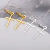 Stud Moda Hoop Cross Drop Dangle Ear Studs Kolczyki Dla Kobiet Harajuku Styl Gold Color Closs d'Oreilles Urok Biżuteria Faceci