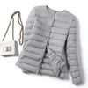 Kadın Artı Boyutu Kirpon Ceket Kış Sıcak Ultra Açık Beyaz Ördek Aşağı Ceket Kadın Tek Göğüslü Ince Parkas Giysileri 210525
