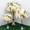 Customicable Rose Peony Hydrangea Artificial Flor Festa de Bola de Casamento Tabela De Casamento Mesa Central de Seda Flor Arranjo Buquê 210317