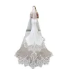 Beautiful Wedding Veils Appliques Lace 1 Tier with comb for Girls Cathedral Luxury Long Chapel Length