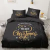 3D Christmas Design Comforter Case Duvet Quilt Cover Bedding Set Double King Queen Double Single Size Home Textile 210319251M