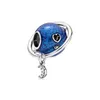 Bleu ciel Serie Vlinder Bloem Eenhoorn Sterren Maan Uil Vliegtuig Kralen Fit Originale Pandora Charms Brassard Diy Sieraden