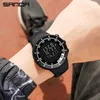 Sanda Sports Men Watches Marca de Luxo LED Relógio Digital Moda À Prova D 'Água Big Dial Caixa de Aço Militar Relógio Exterior Relógio Exterior G1022