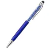 Crystal Diamond Multi-Färg Handskriven Kapacitans Pen Touch Screen Advertising Student Present School Pennor Metall BallPoint Pennor