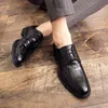 Men Dress Shoes Black Men's Social High Quality Formal Business Wedding Party Outdoor Elegant Male Big Size 47