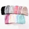 Wintermütze für Frauen Kaninchen Kaschmir Gestrickte Mützen Dicke Warme Vogue Damen Wolle Angora Weibliche Beanie s 211228