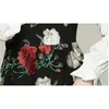 Dames Floral Borduurwerk Mesh Patchwork Zomer Jurk Dames Flare Lange Mouwen Shirt Jurken Vestidos 210520