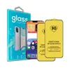 2 Pack Package Full Cover 9D Skyddande tempererat glasskärmsskydd för iPhone 13 12 11 Pro max 8 Samsung S21 Plus S20 Fe A13 A33 A53 A22 A32 A52 A72 A82 A21S A51 A71