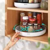 360 Rotating Storage Rack Multifunctional Seasoning Organizer Shelf Oilproof Non-slip Kitchen supplies Holder For Home 211102