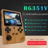 新しいRG351Vレトロなゲーム128Gオープンソース3.5インチ640/480 PSP内蔵15000 +ゲーム子供用ギフト用のハンドヘルドゲームコンソールエミュレータ
